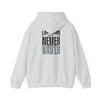Las Vegas Fans Never Waver w Leopard Football Unisex Heavy Blend™ Hooded Sweatshirt - Cozy Oversized Style for Fans - Never Waver