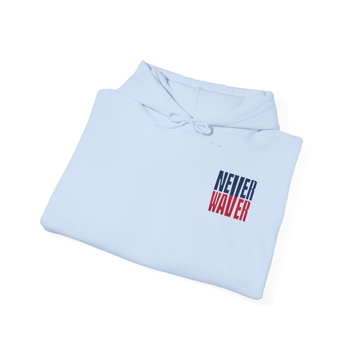 Unisex Heavy Blend™ Hooded Sweatshirt - New England Fans Never Waver w Leopard football - Never Waver