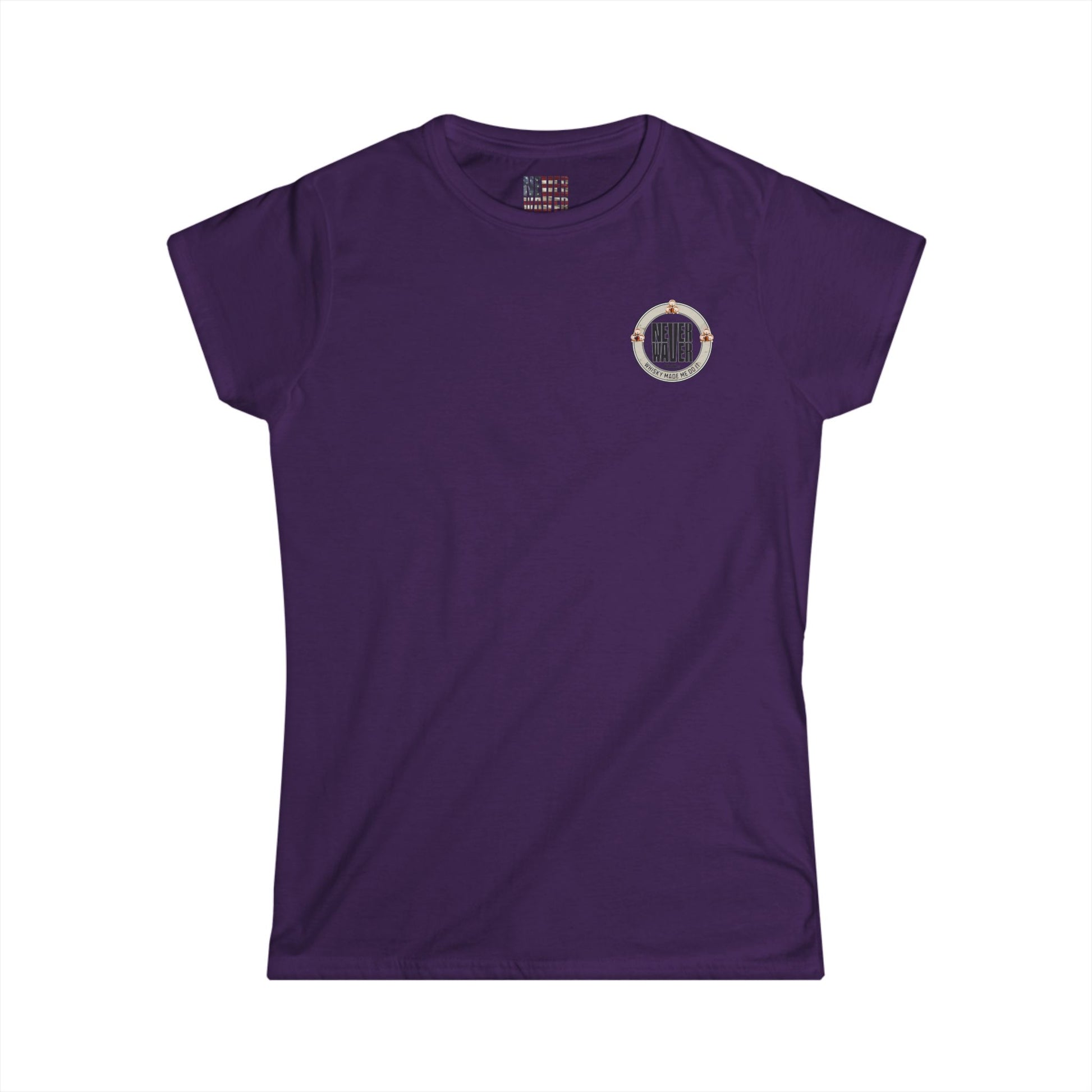 Never Waver Whisky Made me do it? Women's Soft Style Tee - - Never Waver