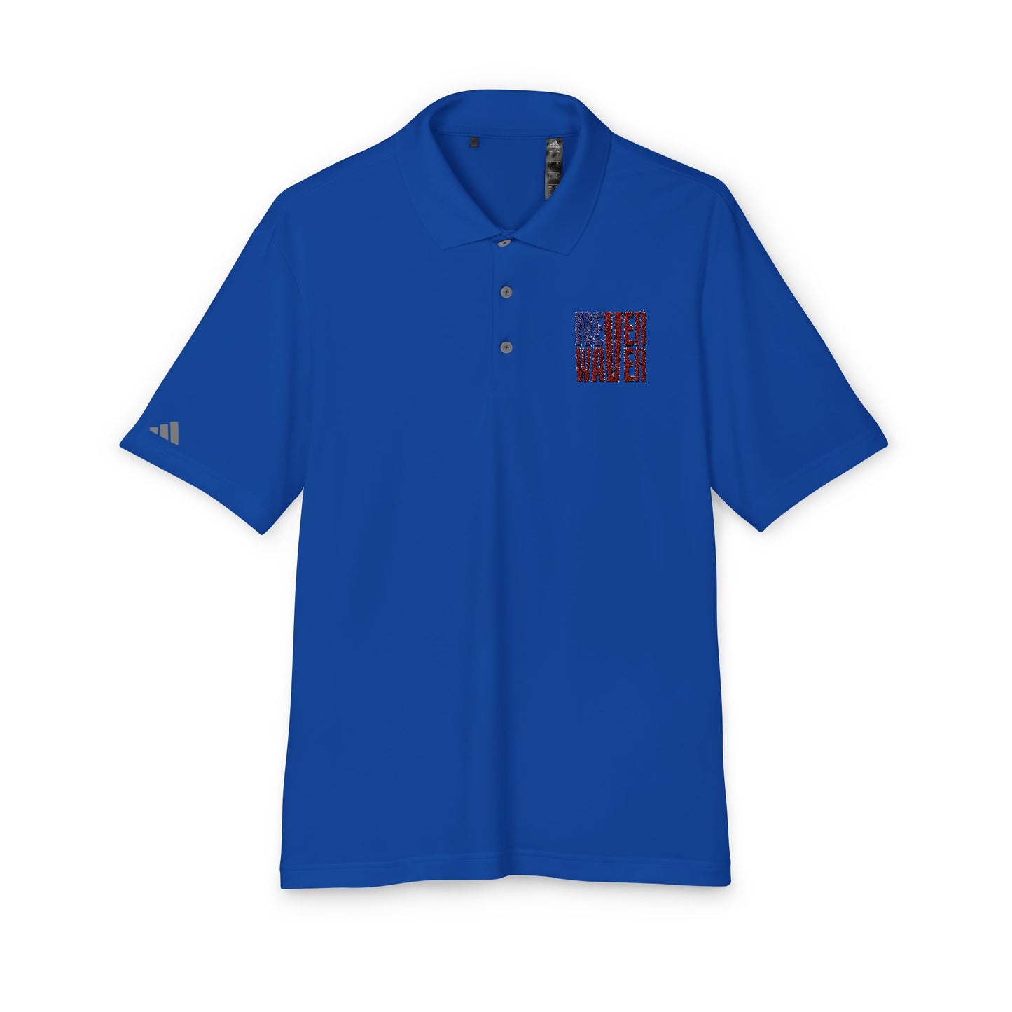 Never Waver Embroidered adidas Unisex Performance Polo - Never Waver