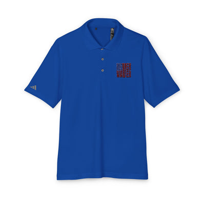 Never Waver Embroidered adidas Unisex Performance Polo - Never Waver