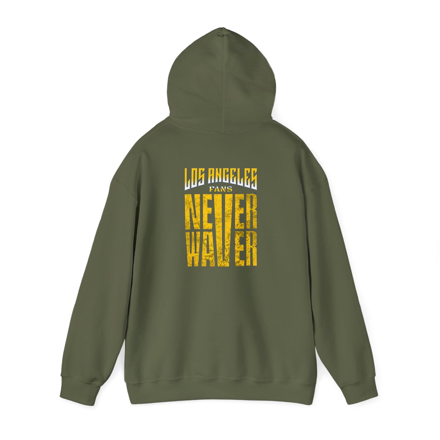 Unisex Heavy Blend™ Hooded Sweatshirt - "Los Angeles Fans Never Waver" Inspirational Hoodie - Never Waver