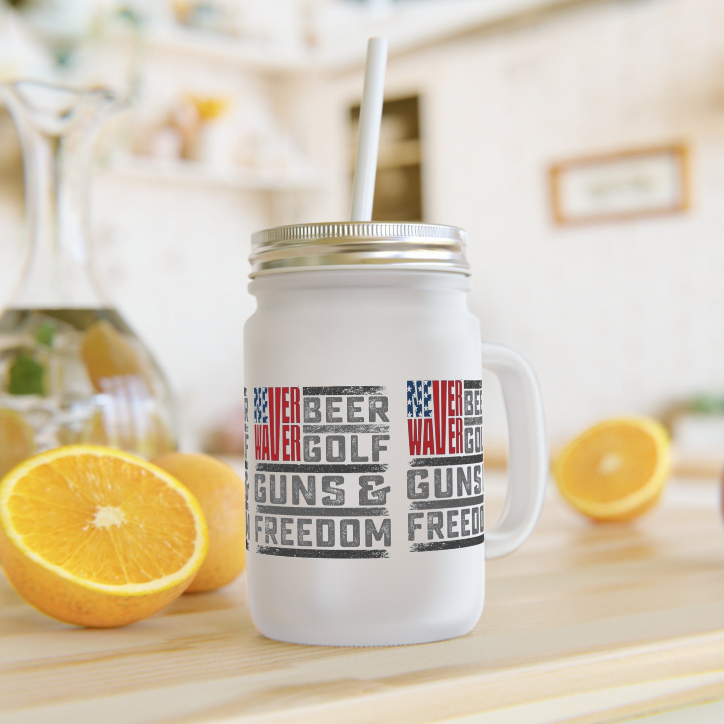 Never Waver Golf Mason Jar Cup - Perfect for Golf Lovers! - Never Waver