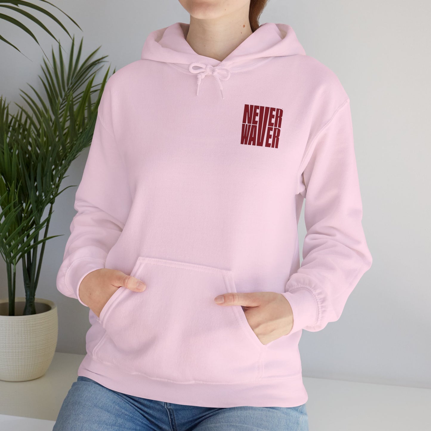 Unisex Heavy Blend™ Hoodie - 'Never Waver Just A Mom Trying Not to Raise A&&holes' - Never Waver