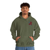 Unisex Heavy Blend™ Hooded Sweatshirt - Never Waver Crew with  American Flag Design - Never Waver