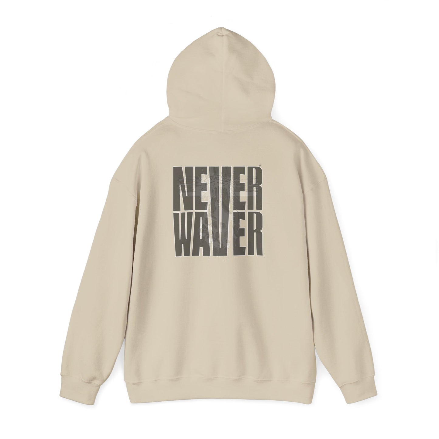 Never Waver” Jesus t-shirt might eye-catching design that reflects a steadfast faith and confidence in Christ.  Hoodie - Unisex Heavy Blend™ Sweatshirt - Never Waver