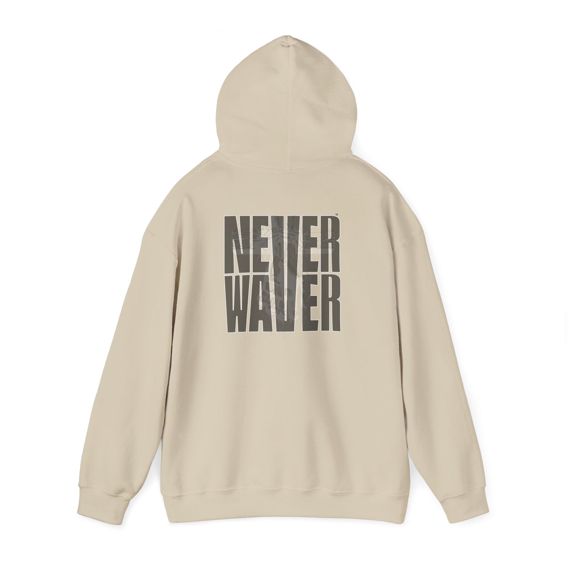 Never Waver” Jesus t-shirt might eye-catching design that reflects a steadfast faith and confidence in Christ.  Hoodie - Unisex Heavy Blend™ Sweatshirt - Never Waver