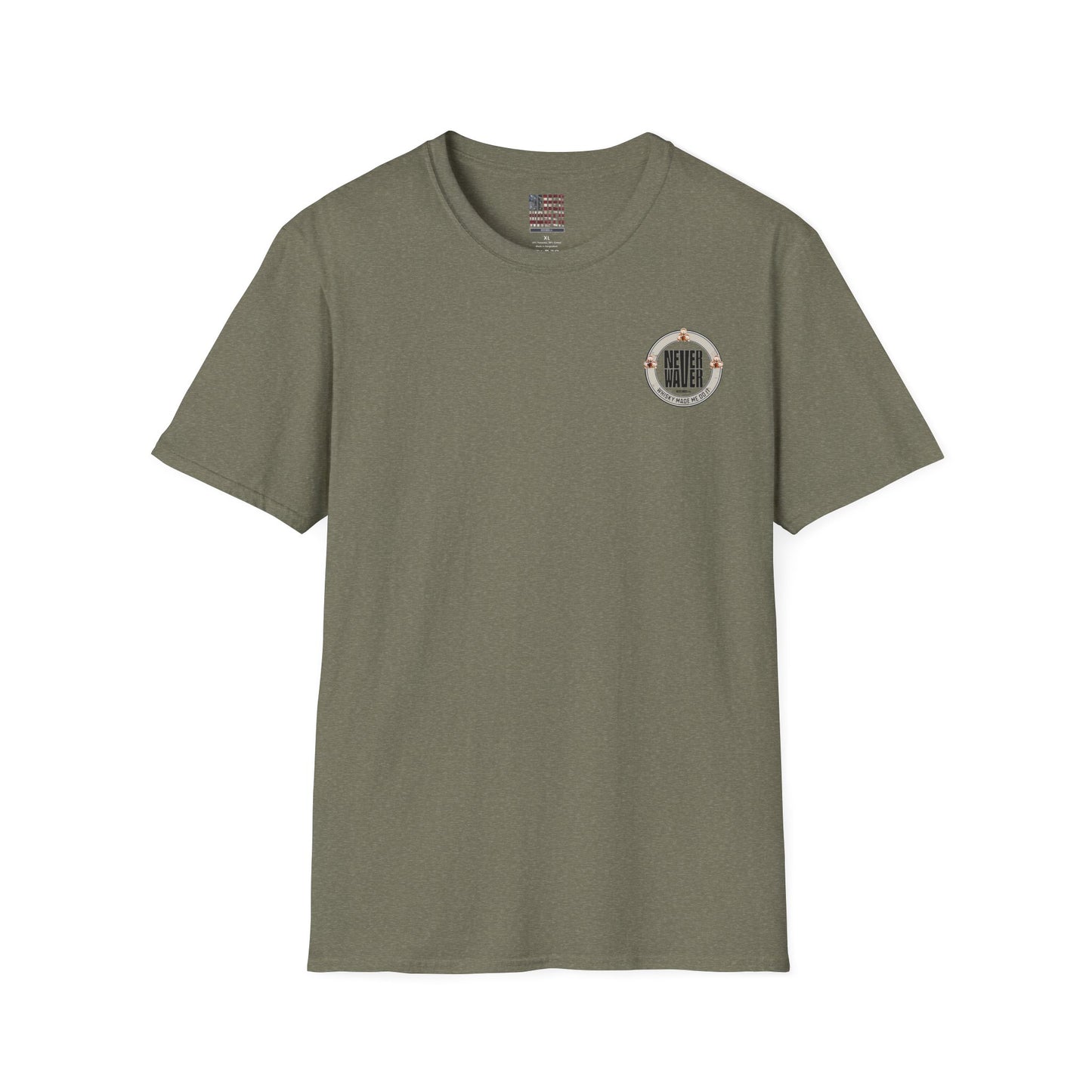 Never Waver Whisky Made Me Do It? Unisex Soft style T-Shirt - Never Waver