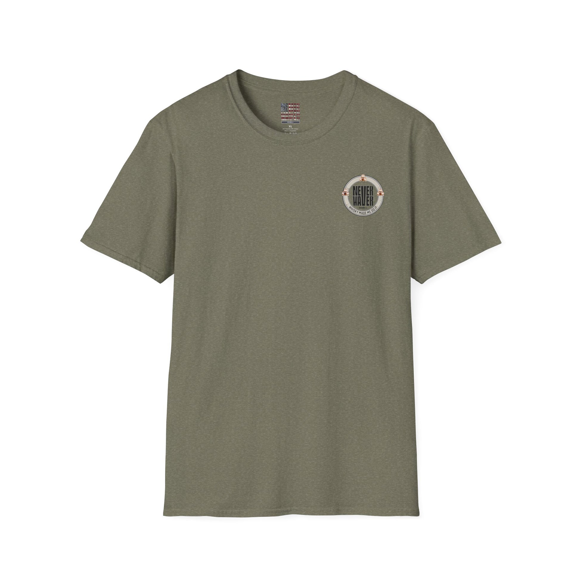 Never Waver Whisky Made Me Do It? Unisex Soft style T-Shirt - Never Waver