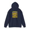 Los Angeles Fans Never Waver w Leopard Football Unisex Heavy Blend™ Hooded Sweatshirt - Cozy, Motivational Apparel for Everyday Wear