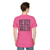 Never Waver” Jesus a bold, eye-catching design that reflects a steadfast faith and confidence in Christ. Unisex Soft style T-Shirt - Never Waver