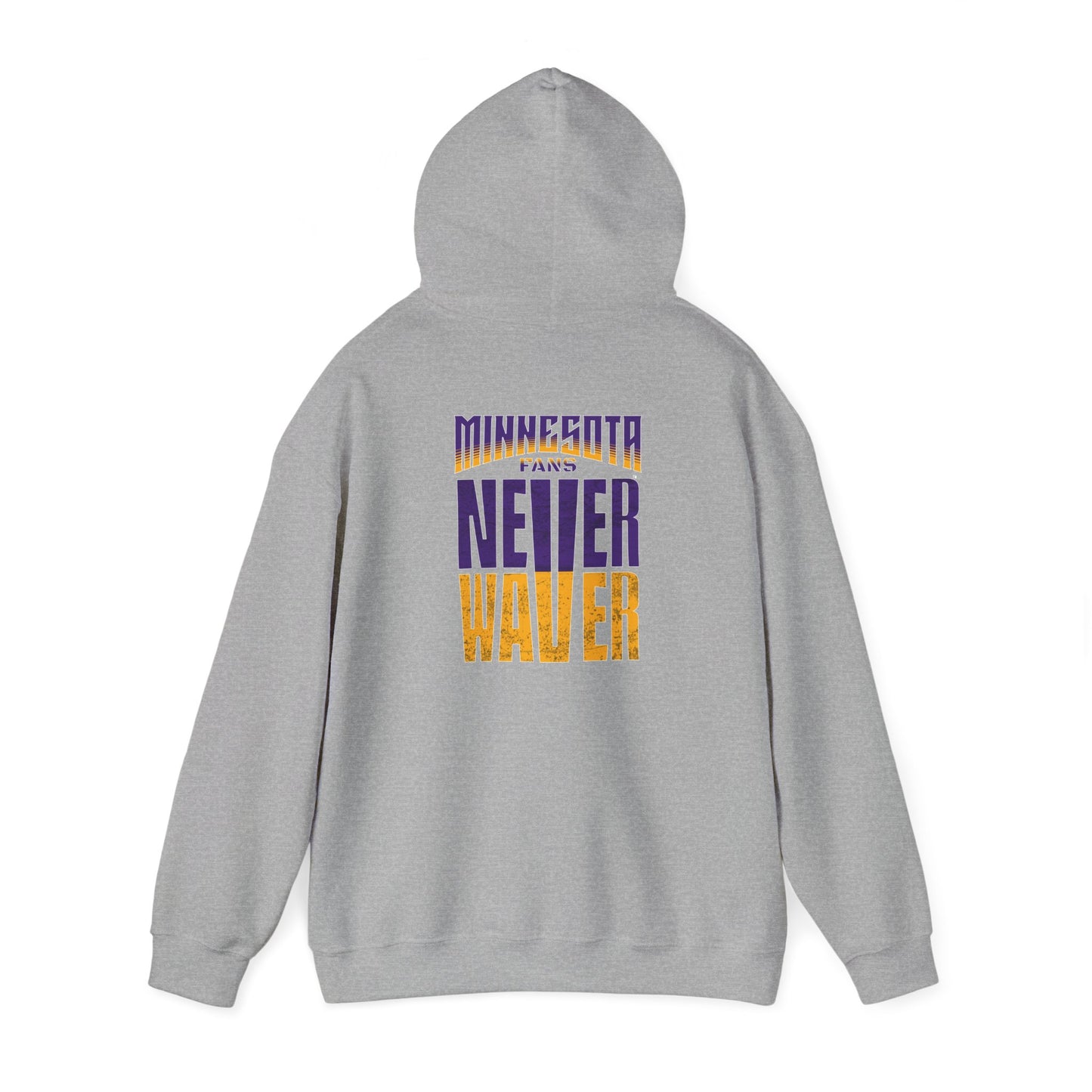 Unisex Heavy Blend™ Hoodie - "Minnesota Fans Never Waver" Design for Comfort and Motivation - Never Waver