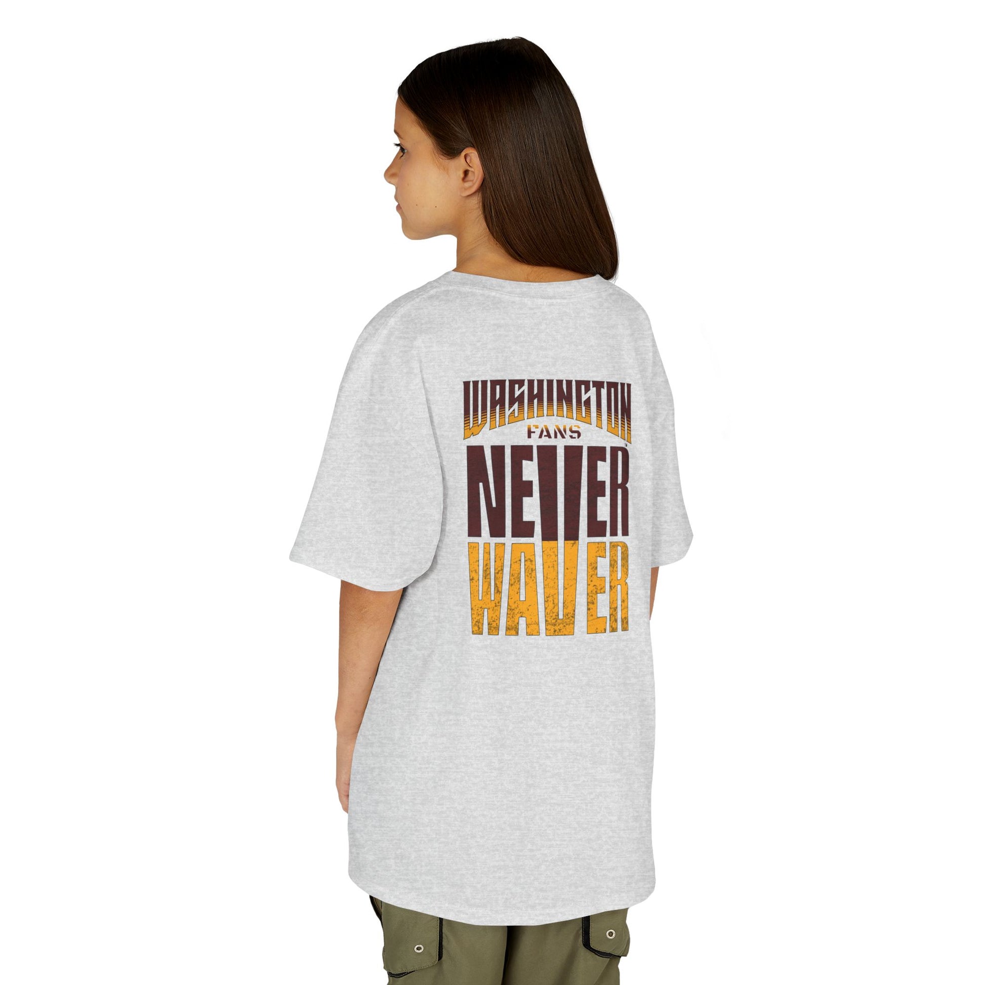 Washington Fans Never Waver Kids Heavy Cotton™ Tee - Never Waver
