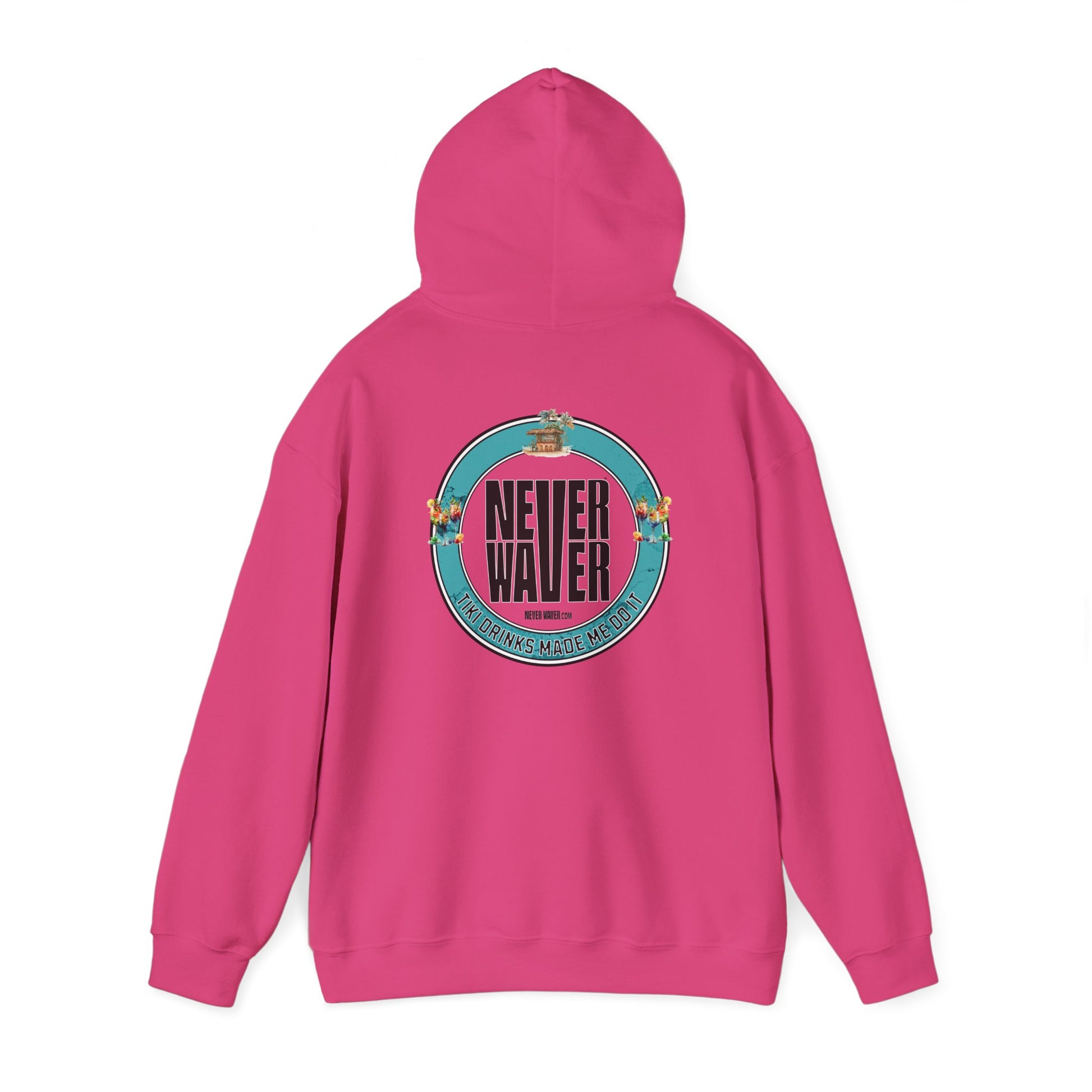 Eco-Friendly Unisex Hoodie: "Never Waver Tiki Drinks Made Me Do It? " - Never Waver