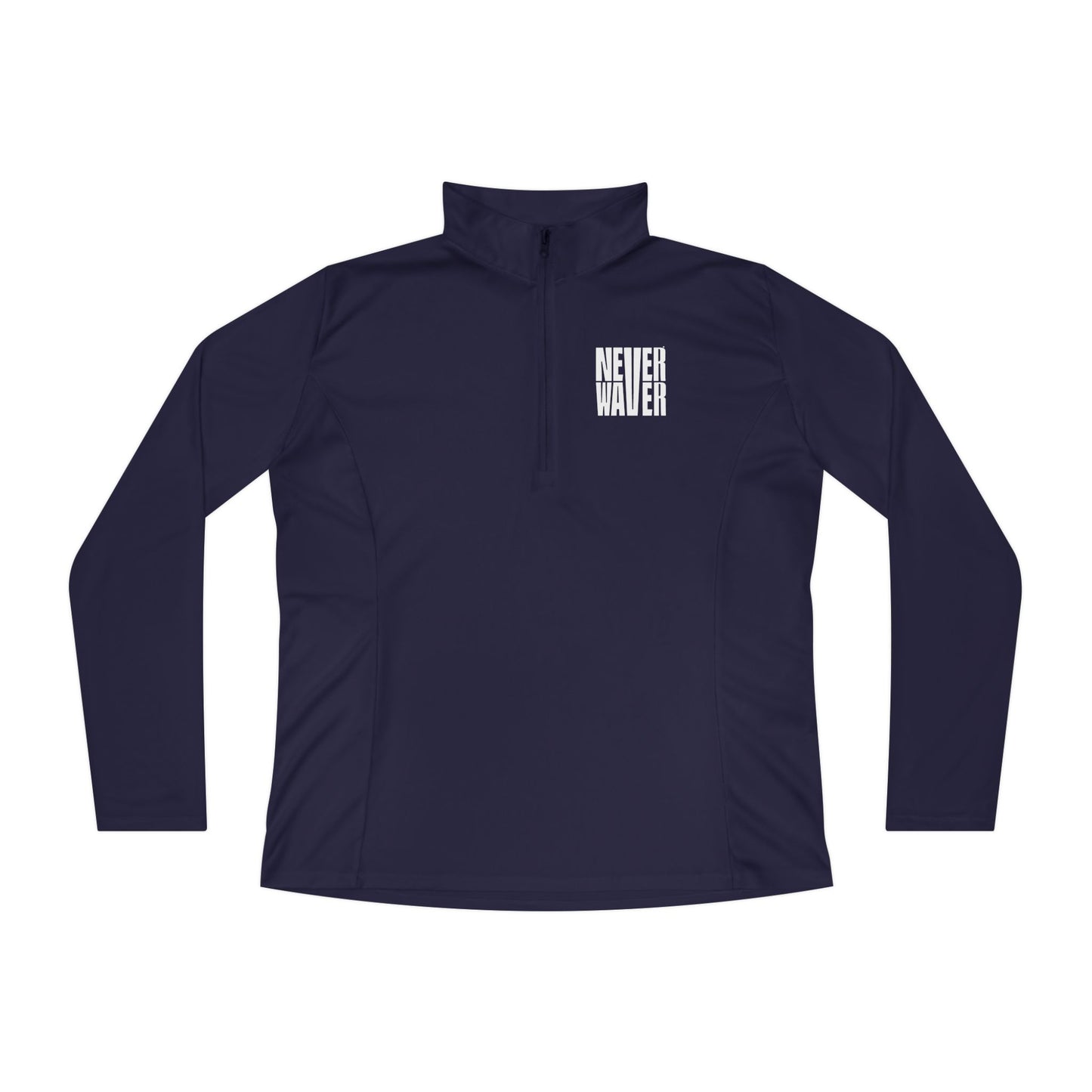 Never Waver Ladies Quarter-Zip Pullover - Stylish Activewear for Workout and Everyday Comfort