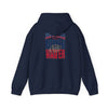 Unisex Heavy Blend™ Hooded Sweatshirt - New England Fans Never Waver w Leopard football - Never Waver