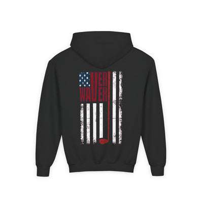 Youth Golf Hoodie - "Never Waver Golf" Sweatshirt for Young Golfers - Never Waver