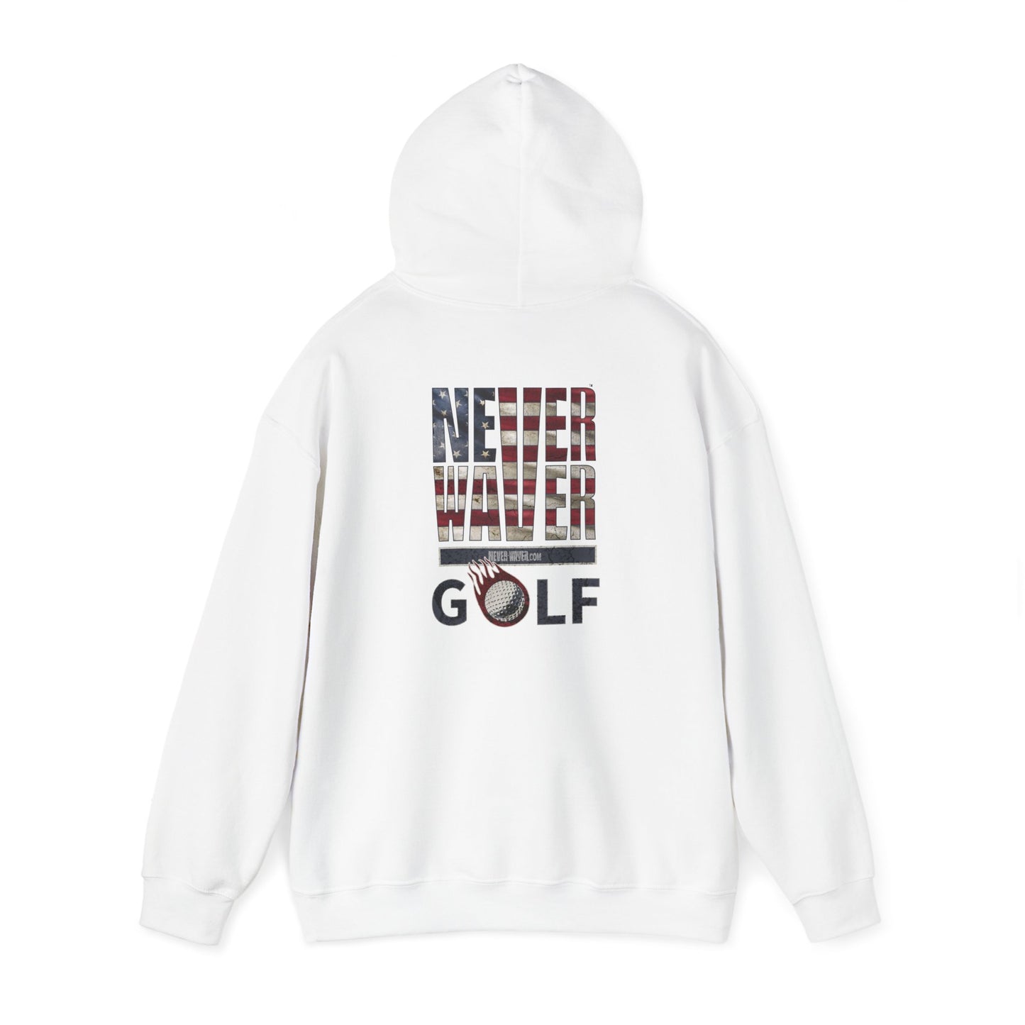 Never Waver Golf Hoodie - Unisex Heavy Blend™ Sweatshirt - Never Waver