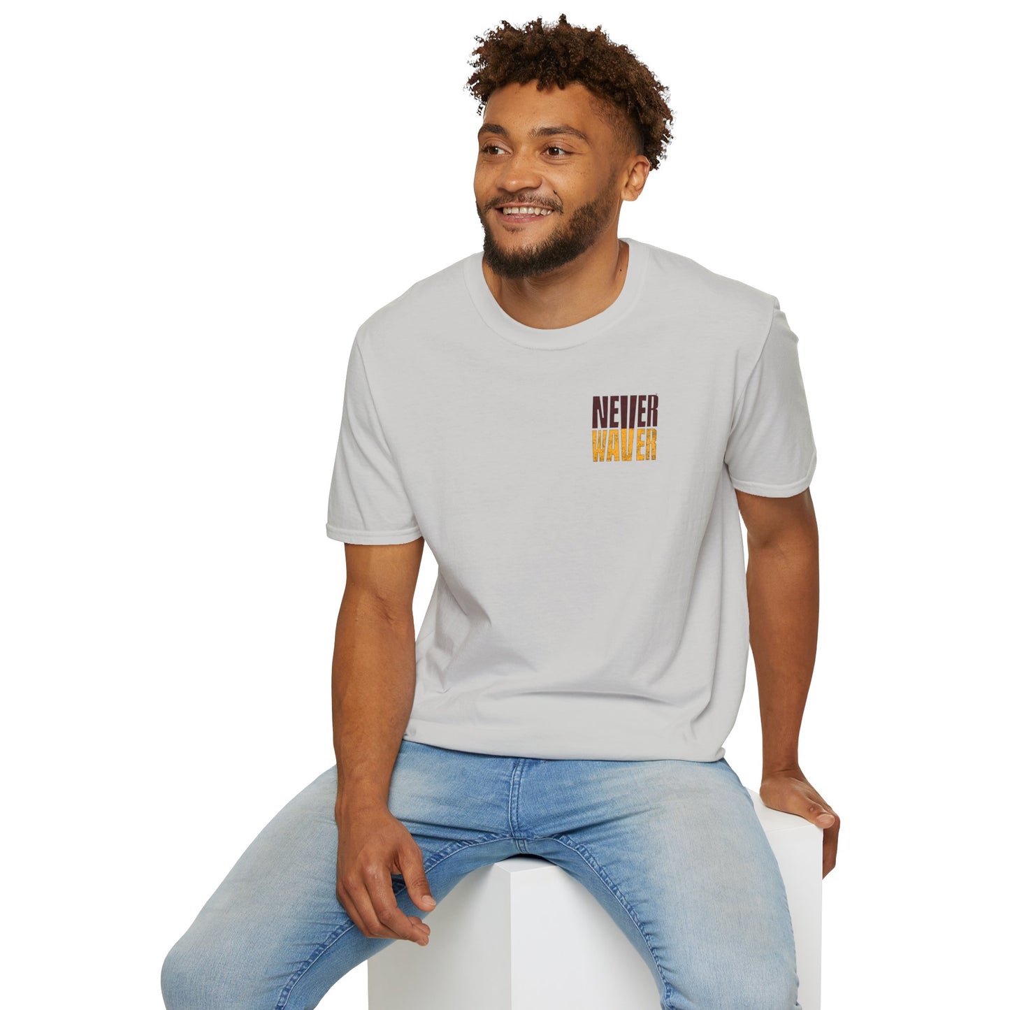 Washington Fans Never Waver Unisex Softstyle T-Shirt - Never Waver