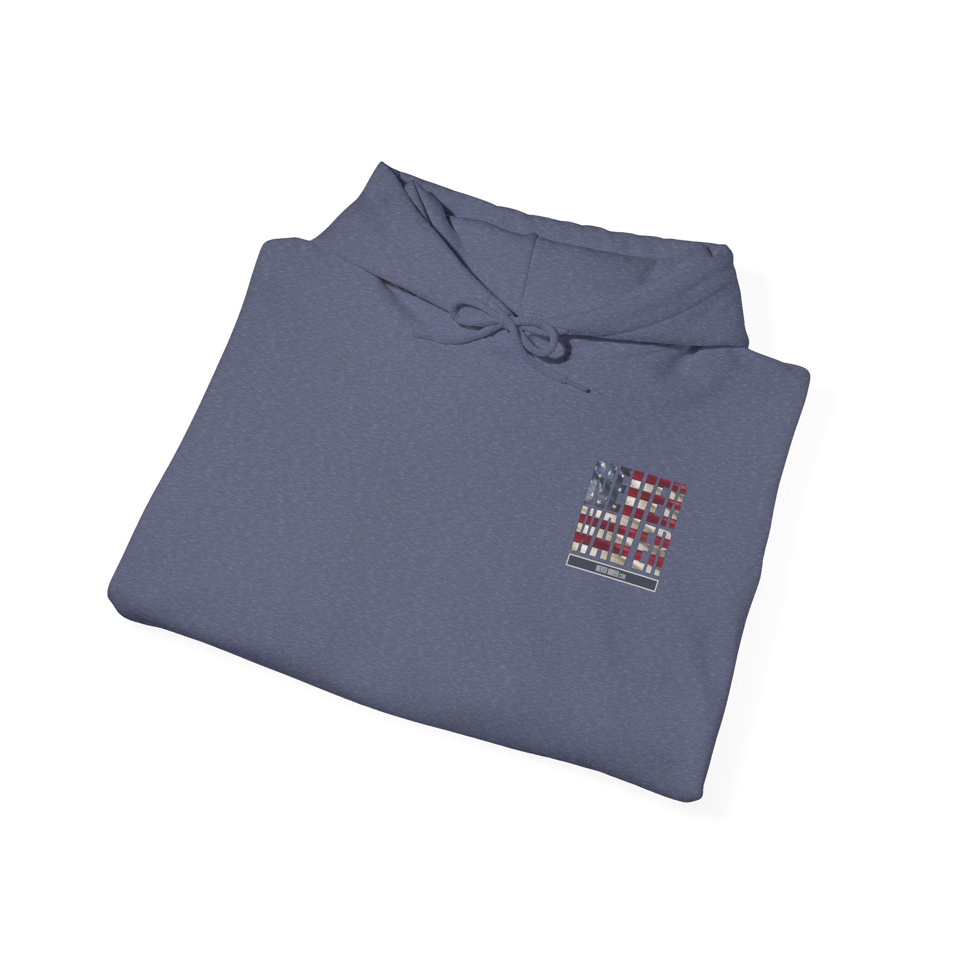 Never Waver Unisex Hooded Sweatshirt - Cozy Casual Wear for Everyday Comfort - Never Waver