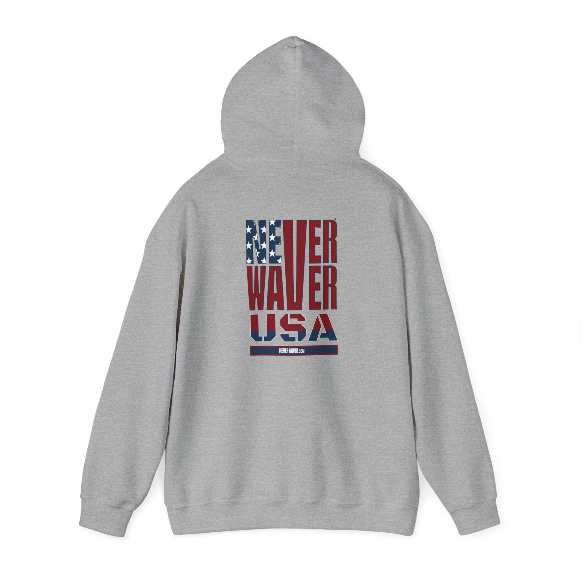 Patriotic Unisex Hooded Sweatshirt - 'Better Water USA' Design - Never Waver