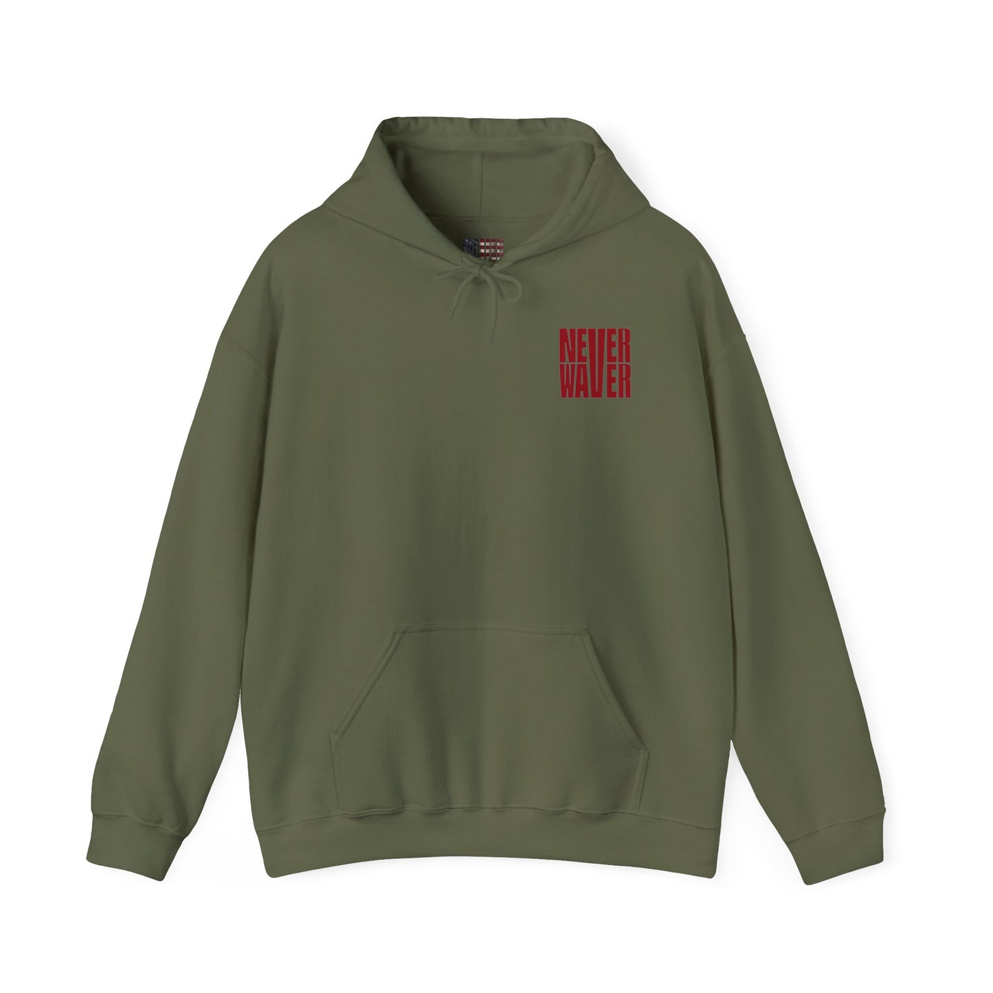 Unisex Heavy Blend™ Hoodie - 'Never Waver Just A Mom Trying Not to Raise A&&holes' - Never Waver