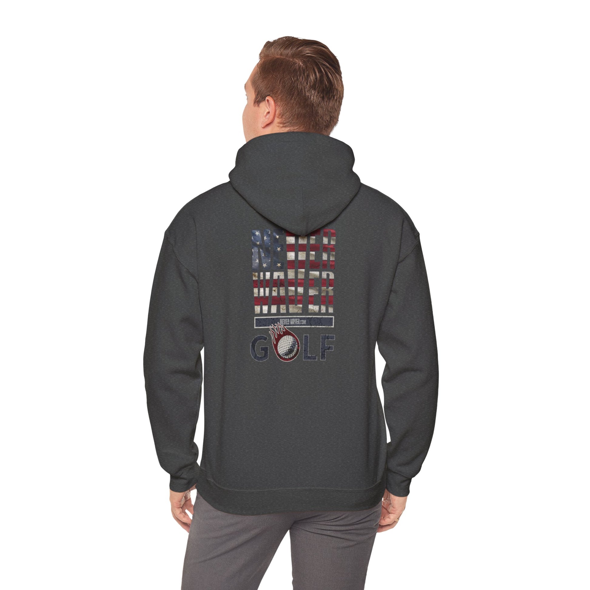 Never Waver Golf Hoodie - Unisex Heavy Blend™ Sweatshirt - Never Waver