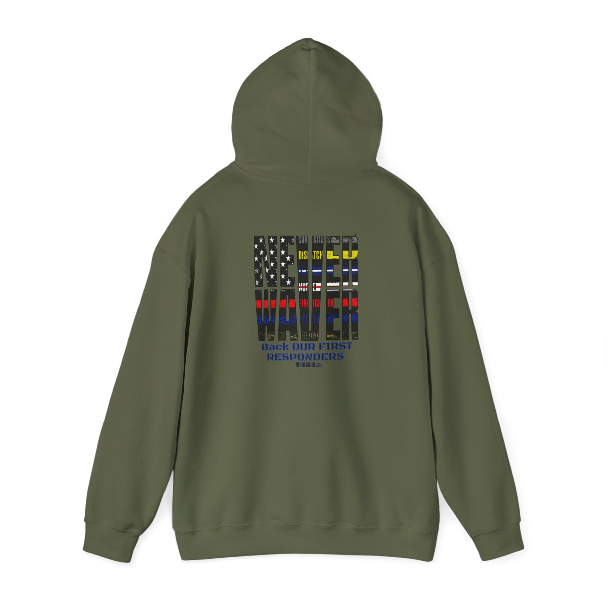 Never Waver Hooded Sweatshirt for First Responders - Never Waver