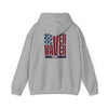 Patriotic Unisex Heavy Blend Hoodie - Never Waver Design - Never Waver