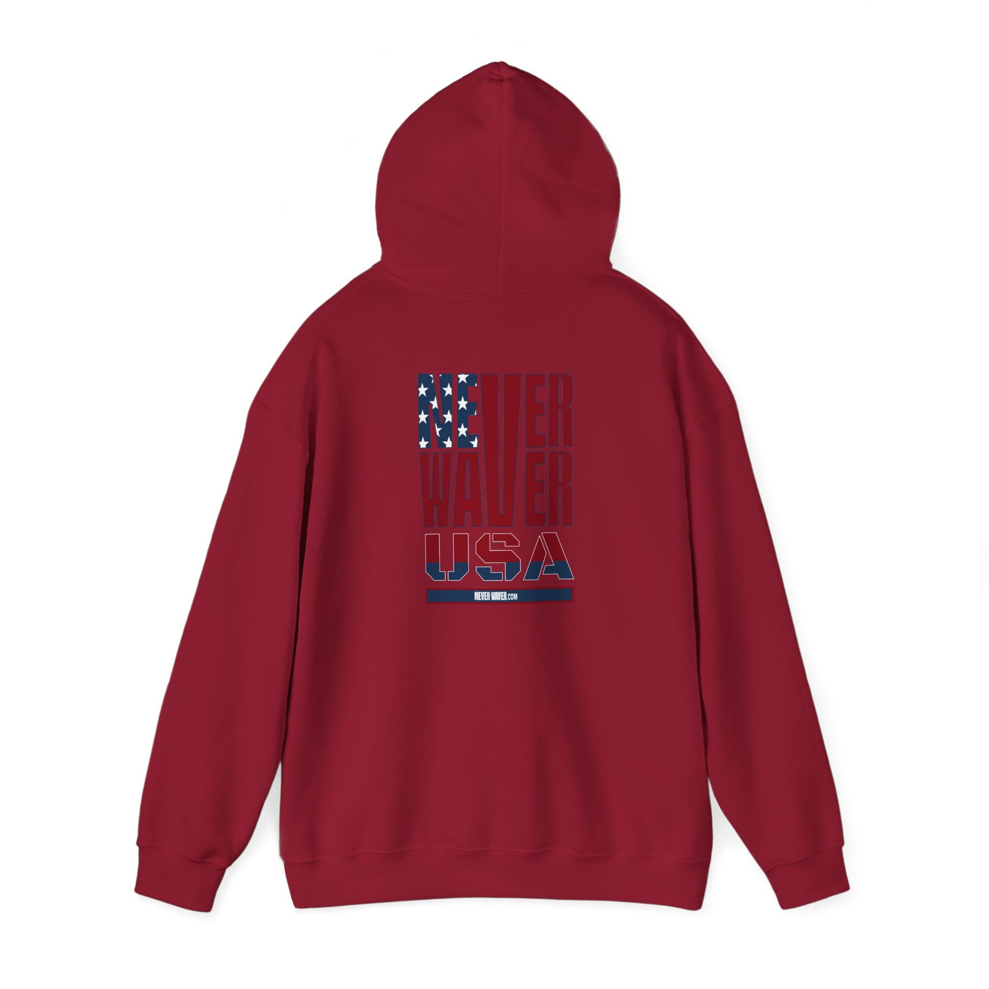Patriotic Unisex Hooded Sweatshirt - 'Better Water USA' Design - Never Waver