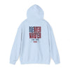 Patriotic Unisex Heavy Blend™ Hoodie - 'Never Waver Like This Mom' - Never Waver
