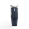 Insulated Travel Mug - Never Waver Tree of Cancer Ribbons, 40oz - Never Waver