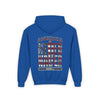Youth Heavy Blend Hoodie - "America Never Waver " Motivational Sweatshirt - Never Waver