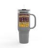 Washington Fans Never Waver W-Leopard Football Insulated Travel Mug, 40oz - Never Waver
