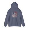 Patriotic Unisex Heavy Blend™ Hooded Sweatshirt - 'America Never Waver' - Never Waver
