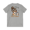Never Waver Oh Honey I am that Mom V-Neck Tee for Moms - Patriotic Short Sleeve Shirt - Never Waver