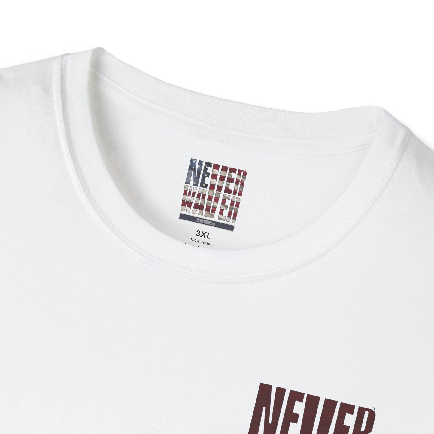 Washington Fans Never Waver Unisex Softstyle T-Shirt - Never Waver