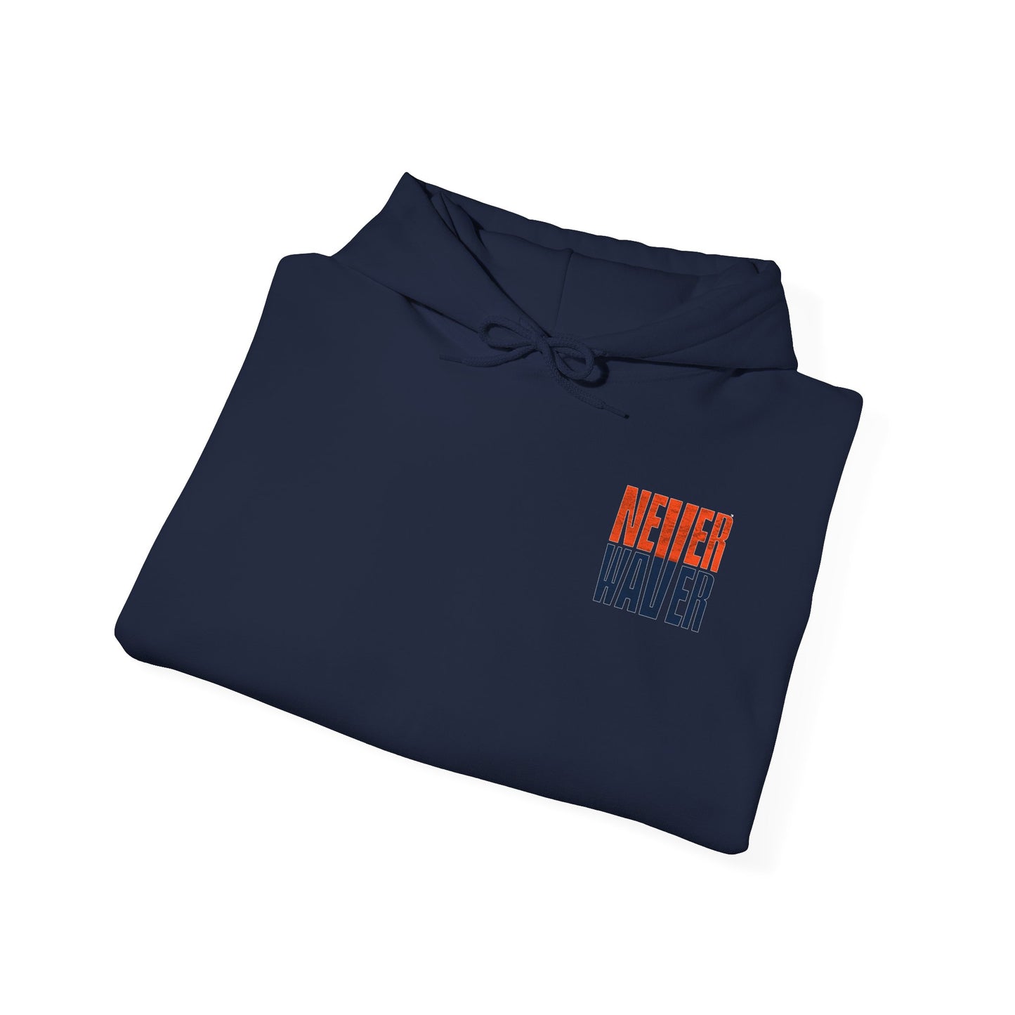 Unisex Heavy Blend™ Hooded Sweatshirt - Denver Fans Never Waver W Leopard Football Motivation - Never Waver