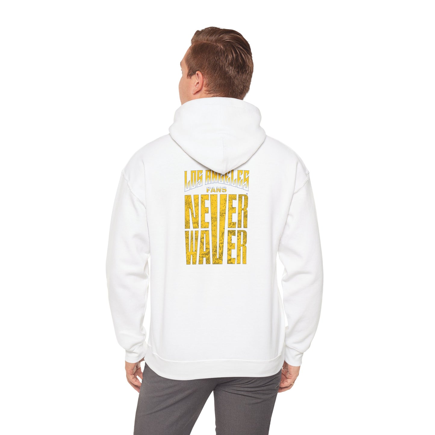 Unisex Heavy Blend™ Hooded Sweatshirt - "Los Angeles Fans Never Waver" Inspirational Hoodie - Never Waver