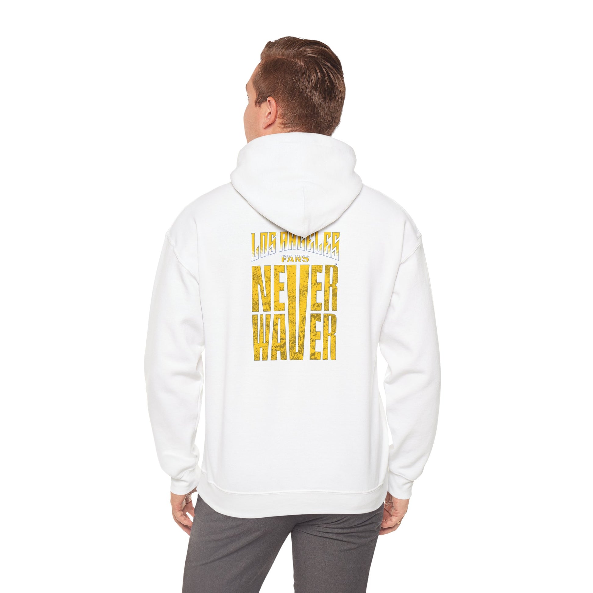 Unisex Heavy Blend™ Hooded Sweatshirt - "Los Angeles Fans Never Waver" Inspirational Hoodie - Never Waver