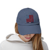 Unisex Distressed Cap - 'Never Waver' Casual Hat for Everyday Style Patriotic