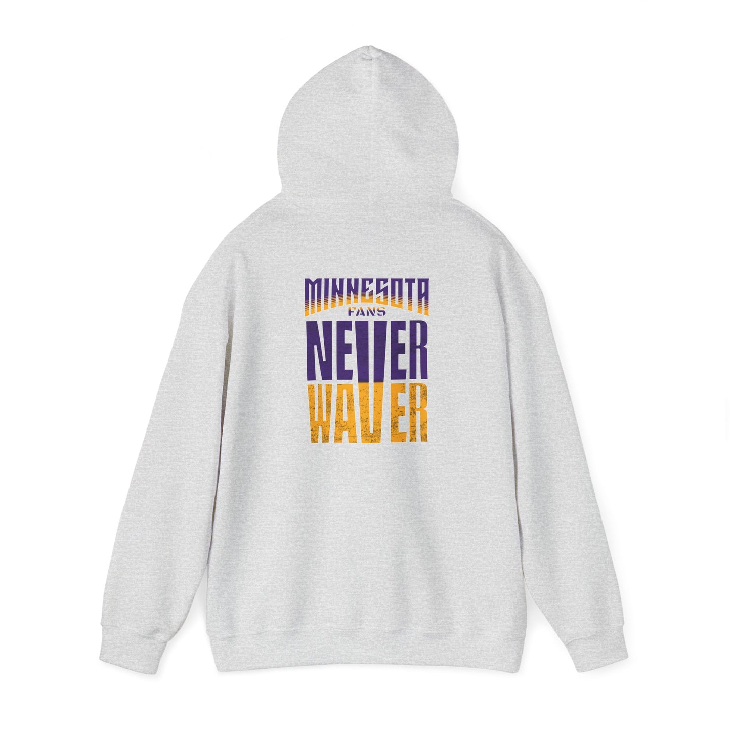 Unisex Heavy Blend™ Hoodie - "Minnesota Fans Never Waver" Design for Comfort and Motivation - Never Waver