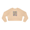 Never Waver Leopard Women's Cropped Fleece Pullover - Never Waver