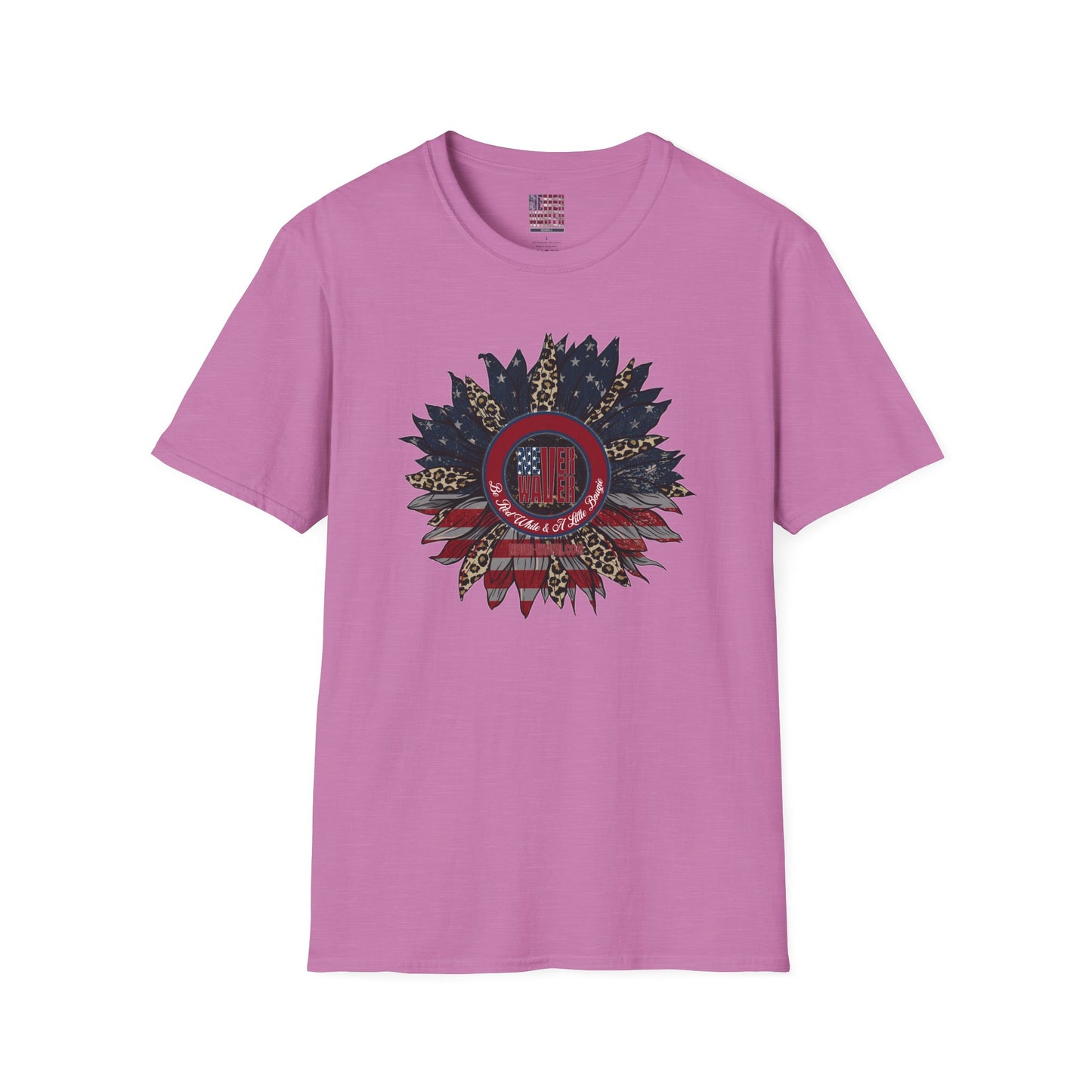 Never Waver Be Red White & a Little Bougie Unisex Softstyle T-Shirt - Never Waver