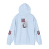 Unisex Heavy Blend™ Hooded Sweatshirt - Stylish Comfort with 'Never Waver Trump Fist Pump W Jesus  Protection' Design - Never Waver
