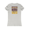 Washington Fans Never Waver W-Leopard Football Women's Favorite Tee - Never Waver