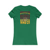 Washington Fans Never Waver W-Leopard Football Women's Favorite Tee - Never Waver