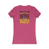 Washington Fans Never Waver W-Leopard Football Women's Favorite Tee - Never Waver