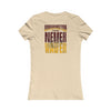 Washington Fans Never Waver W-Leopard Football Women's Favorite Tee - Never Waver