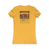 Washington Fans Never Waver W-Leopard Football Women's Favorite Tee - Never Waver